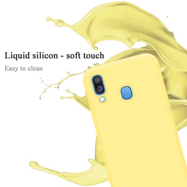 Samsung Galaxy A40 Suojakuori Kotelo (Keltainen)
