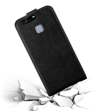 Huawei P9 Suojakuori Lompakkokotelo (Musta)