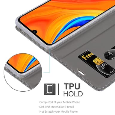 Huawei Y6S Suojakuori Lompakkokotelo (harmaa)