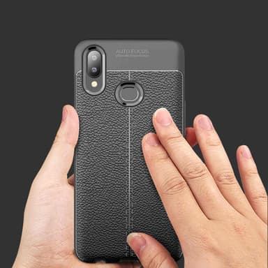 Samsung Galaxy A10s / M01s Suojakuori Cover (Musta)