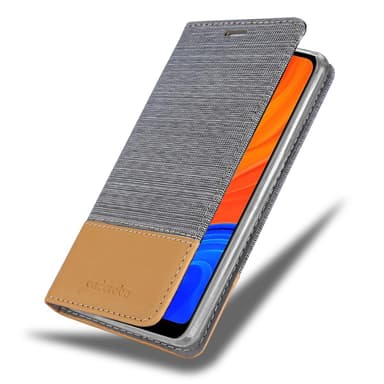 Huawei Y6S Suojakuori Lompakkokotelo (harmaa)