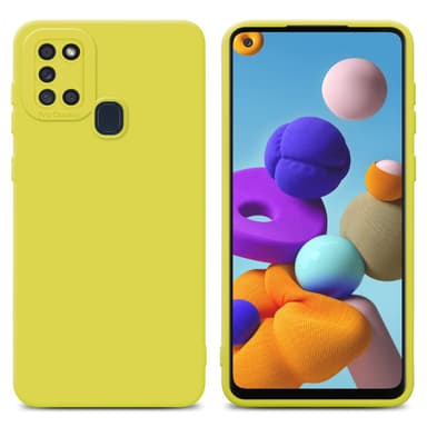 Samsung Galaxy A21s Suojakuori Kotelo (Keltainen)