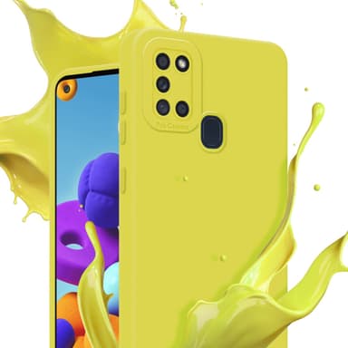 Samsung Galaxy A21s Suojakuori Kotelo (Keltainen)