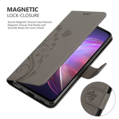 Vivo V21 4G / 5G Suojakuori Lompakkokotelo (harmaa)