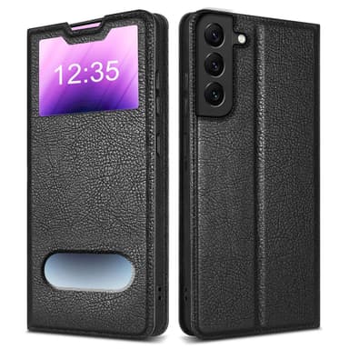 Lompakkokotelo Samsung Galaxy S22 PLUS Case (Musta)