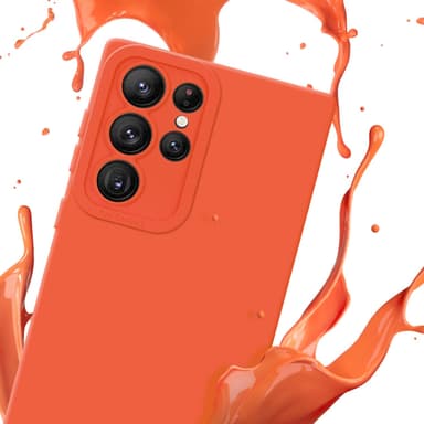 Samsung Galaxy S22 ULTRA Suojakuori Kotelo (Oranssi)