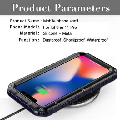 iPhone 11 PRO Suojakuori Kuoret (Musta)
