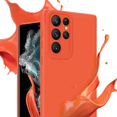 Samsung Galaxy S22 ULTRA Suojakuori Kotelo (Oranssi)