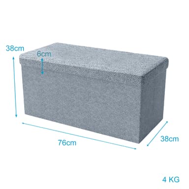 Taitettava penkki 78x38x38 cm Jakkara (harmaa)