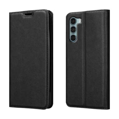 Motorola MOTO G200 5G Suojakuori Lompakkokotelo (Musta)