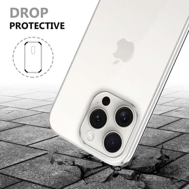iPhone 15 PRO Suojakuori Case Cover (Läpinäkyvä)