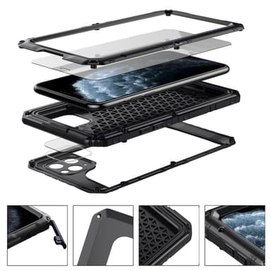 iPhone 11 PRO Suojakuori Kuoret (Musta)