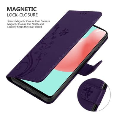 Samsung Galaxy A41 Suojakuori Lompakkokotelo (Violetti)
