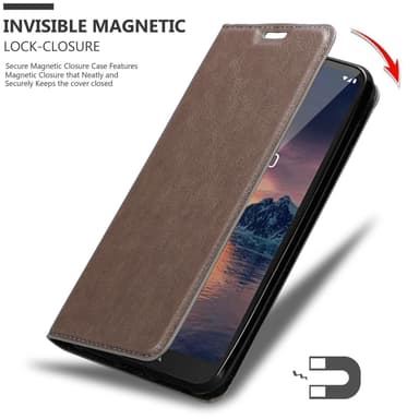 Nokia 1.3 Suojakuori Lompakkokotelo (Ruskea)