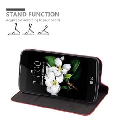 LG K7 2017 Suojakuori Lompakkokotelo (Punainen)