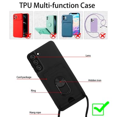 Samsung Galaxy S22 Matkapuhelimen Ketju Kotelo