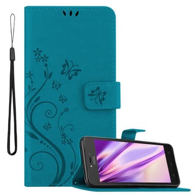 Motorola MOTO C Suojakuori Lompakkokotelo (Sininen)