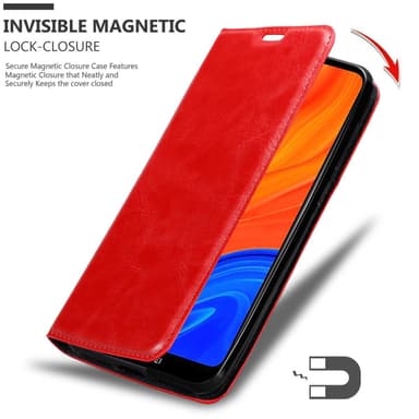 Huawei Y6S Suojakuori Lompakkokotelo (Punainen)