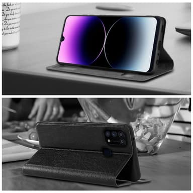 Lompakkokotelo Samsung Galaxy M31 Case (Musta)