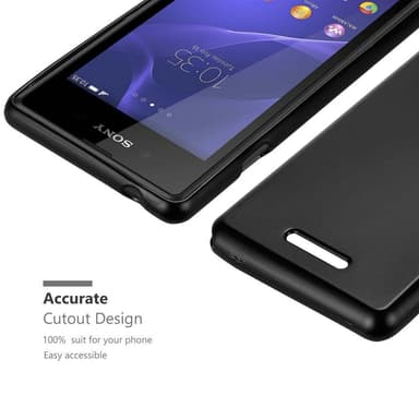 Sony Xperia E3 Suojakuori Kotelo (Musta)