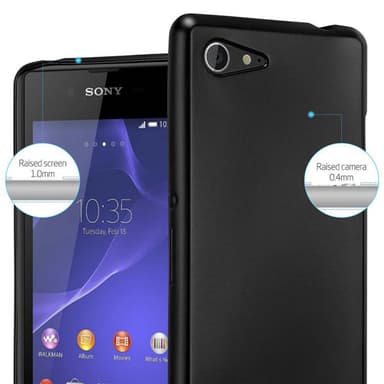 Sony Xperia E3 Suojakuori Kotelo (Musta)