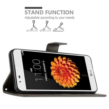 LG K7 2016 Suojakuori Lompakkokotelo (harmaa)