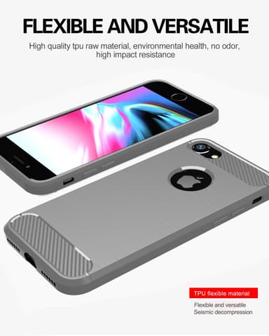 Suojakuori iPhone 7 / 7S / 8 Kotelo (harmaa)