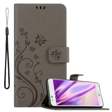 LG K7 2016 Suojakuori Lompakkokotelo (harmaa)