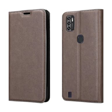 ZTE Blade A7 2020 Suojakuori Lompakkokotelo (Ruskea)