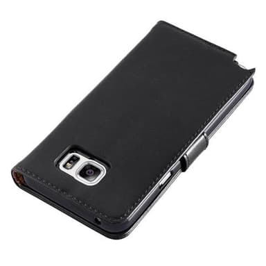 Samsung Galaxy NOTE 5 Suojakuori Lompakkokotelo (Musta)