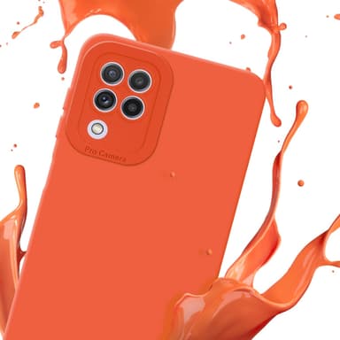Samsung Galaxy A22 4G Suojakuori Kotelo (Oranssi)