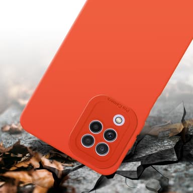 Samsung Galaxy A22 4G Suojakuori Kotelo (Oranssi)