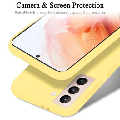 Samsung Galaxy S21 5G Suojakuori Kotelo (Keltainen)