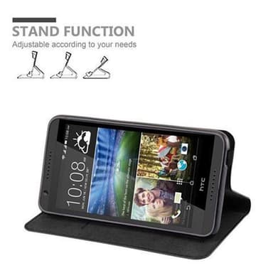 HTC Desire 820 Suojakuori Lompakkokotelo (Musta)