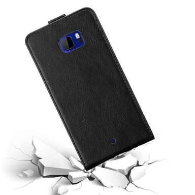 HTC U ULTRA Suojakuori Lompakkokotelo (Musta)