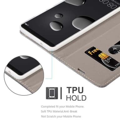 Huawei MATE 10 PRO Suojakuori Lompakkokotelo (harmaa)
