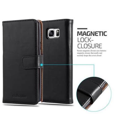 Samsung Galaxy NOTE 5 Suojakuori Lompakkokotelo (Musta)