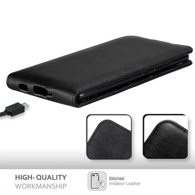 HTC U ULTRA Suojakuori Lompakkokotelo (Musta)
