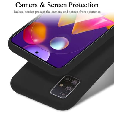 Samsung Galaxy M31s Suojakuori Kotelo Case (Musta)