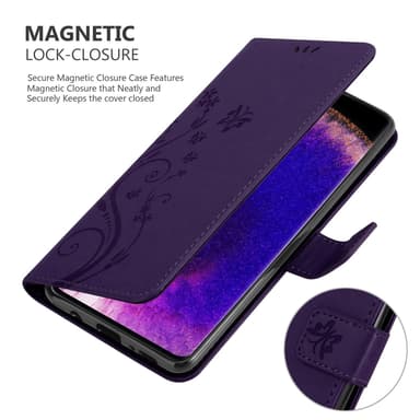 Oppo FIND X5 PRO Suojakuori Lompakkokotelo (Violetti)