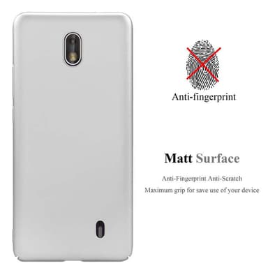 Nokia 1 2018 Suojakuori Kotelo Cover (Hopea)