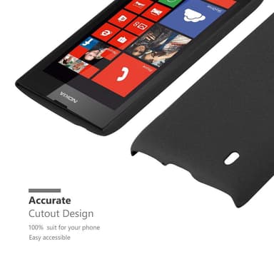 Nokia Lumia 520 / 521 Suojakuori Kotelo (Musta)