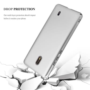 Nokia 1 2018 Suojakuori Kotelo Cover (Hopea)