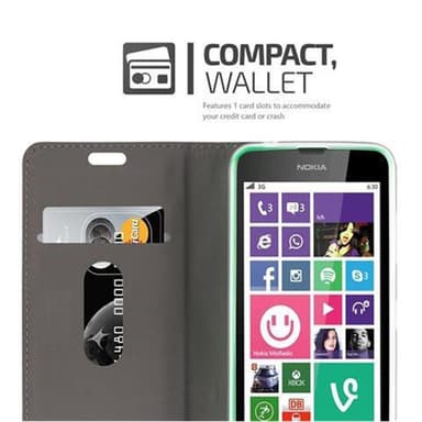 Nokia Lumia 630 / 635 Suojakuori Lompakkokotelo