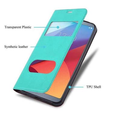 Lompakkokotelo LG G6 Case (Turkoosi)