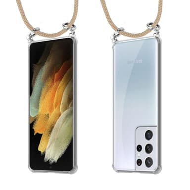 Samsung Galaxy S21 ULTRA Suojakuori Kotelo (Ruskea)