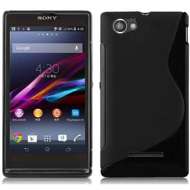 Sony Xperia M Suojakuori Cover (Musta)