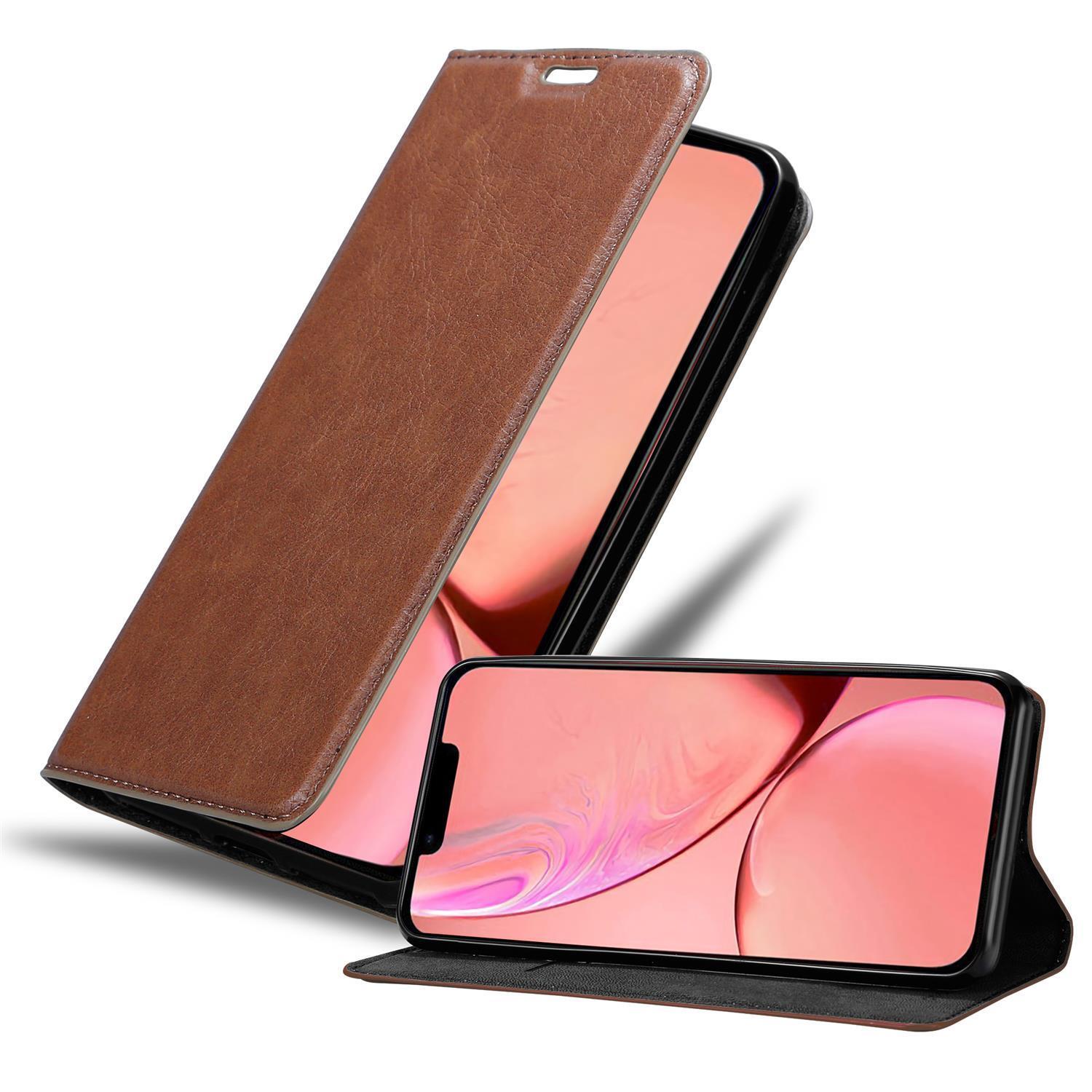 iPhone 13 PRO MAX Suojakuori Lompakkokotelo (Ruskea)