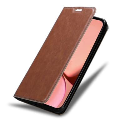 iPhone 13 PRO MAX Suojakuori Lompakkokotelo (Ruskea)