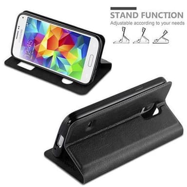 Lompakkokotelo Samsung Galaxy S5 / S5 NEO Case (Musta)